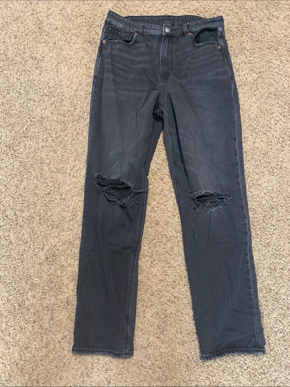 American Eagle Outfitters Black Denim Jeans - STRIGID